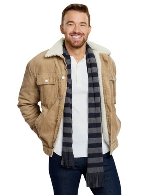 A Tale of Two Christmases 2022 Chandler Massey Corduroy Jacket